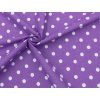 polka dot fialove platno