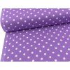 polka dot fialove platno