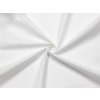 Bílé plátno šíře 280 cm, 100% bavlna, nižší gramáž, vhodné pro povlečení, oděvy i podkladové použití