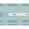 Tkanina damašková, 50 % bavlna / 50 % polyester, pastelová žluto-modrá kostka, 170 g/m², šíře 166 cm – pro luxusní ubrusy a závěsy