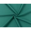 Tkanina keprová smaragdově zelená, polycotton 65/35, 160 g/m² – pláště, haleny, kalhoty, zástěry.