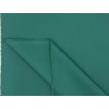 Tkanina keprová smaragdově zelená, polycotton 65/35, 160 g/m² – pláště, haleny, kalhoty, zástěry.