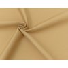 Tkanina polycotton kepr béžová, 65/35, 160 g/m² – pevná, sanforizovaná, ideální na pracovní ošacení.