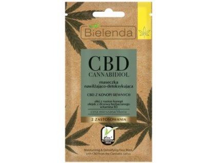 BIELENDA CBD Cannabidiol hydratačno - detoxikačná pleťová maska
