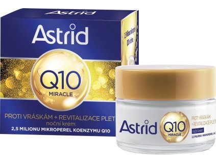ASTRID nočný krém 50ml Q10 MIRACLE