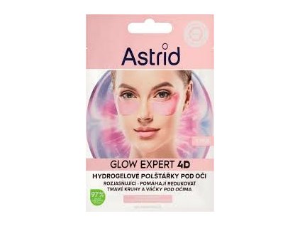 Astrid Glow Expert 4D hydrogélové očné vankúšiky 2 ks