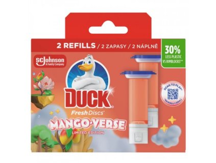 Duck Fresh discs DUO 2x36ml Mango - Verse čistič WC