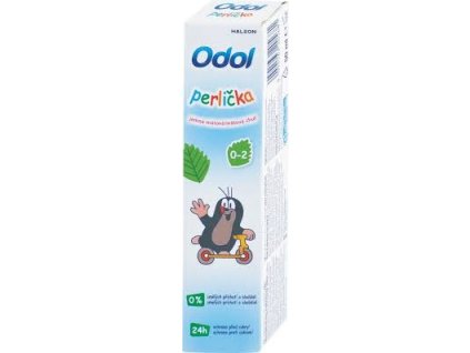 Odol zubná pasta 50ml perlička modrá detská krtko