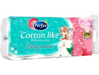 Perfex toaletný papier Baby Powder 3 vrstvový 10ks