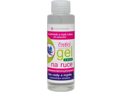 VIVAPHARM čistiaci gel na ruky s aloe 100ml dezinfekčný