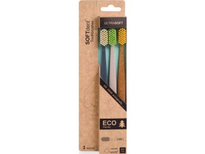 Soft Dent ECO zub. kefka Ultra Soft 3ks