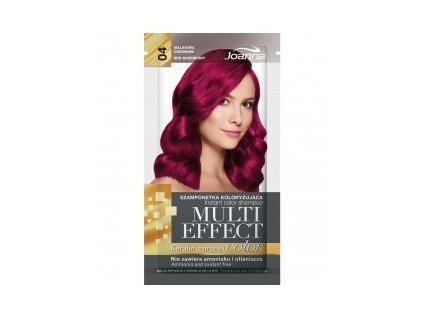 Multi Effect Color farbiaci šampón 35 g 004 Malinová červená