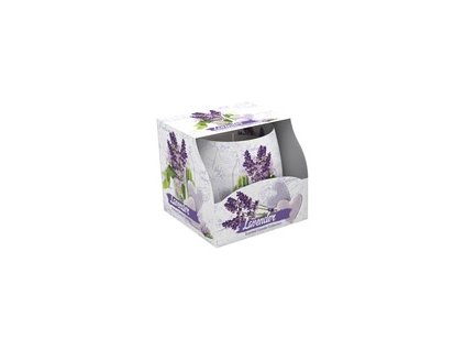 Sviečka aromatická v skle 100 g SAS 3013 Lavender
