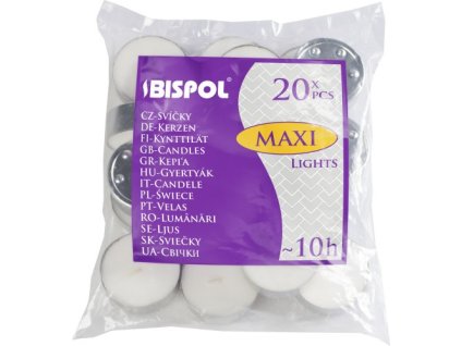 Bispol Sviečka čajová 10 hod. 20 ks