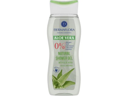 Dermaflora 0% shower gel 250ml natural aloe