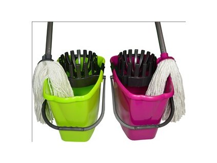 Mop set WET 10L Fmix. OVÁLNY bavl.biely mop 180gr