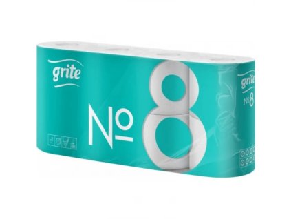 Grite No8 toaletný 2 vrstvový 100% celulóza 8 ks 16m