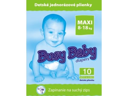 Busy Baby plienky 8-18 kg 10 ks