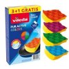 VILEDA Pur Active Colors špongia na umývanie riadu 3+1ks