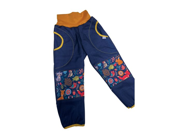 softshellové kalhoty s beránkem