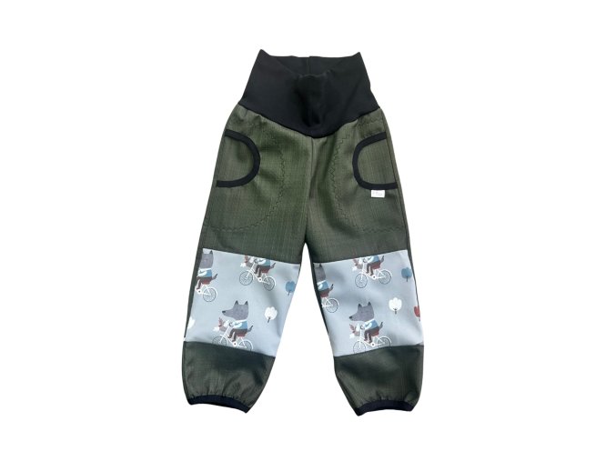 softshellové kalhoty s beránkem
