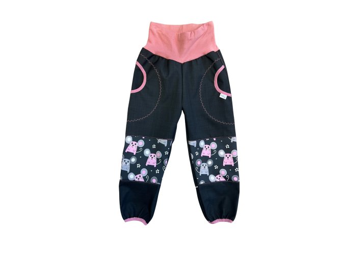 softshellové kalhoty s beránkem