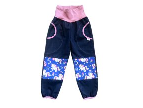 softshellové kalhoty s beránkem