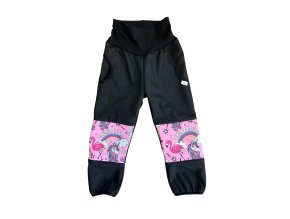 softshellové kalhoty s beránkem