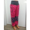 Softshelové kalhoty - růžová - berušky