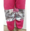 Softshelové kalhoty - růžové - kočičky