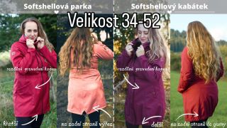 Který střih se líbí vám? Šijeme dva střihy softshellových bund: - Parka- kratší, rovnější - Kabátek- delší, do gumy...