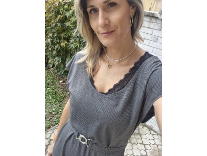 Elegantní šaty viskózový úplet