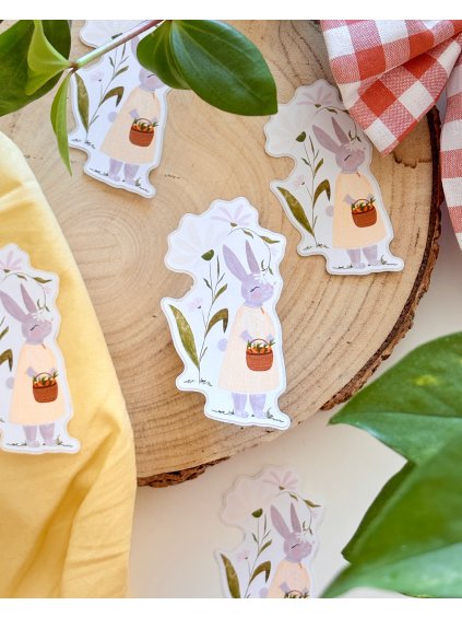 Samolepka - Jarní zajíček