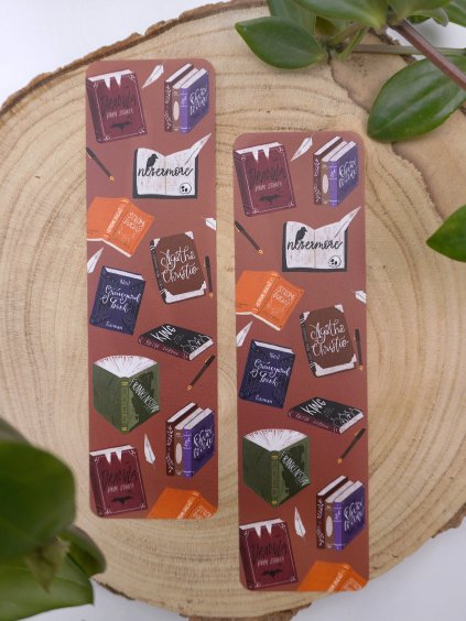 Papírová záložka - Strašidelné knihy