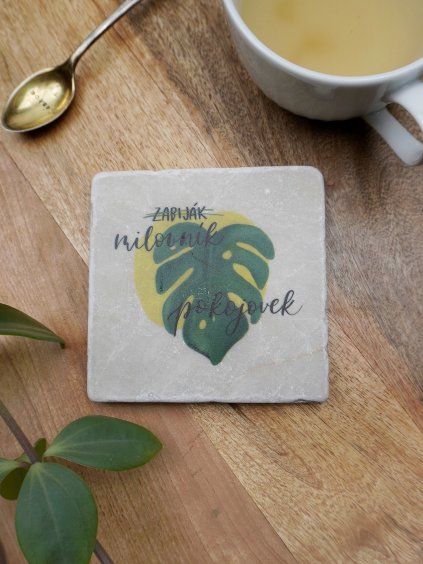 Mramorový podtácek - Milovník pokojovek