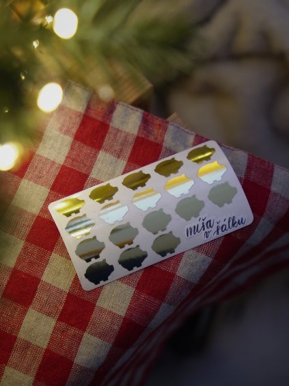 Samolepky vinylové - Zlaté prasátko