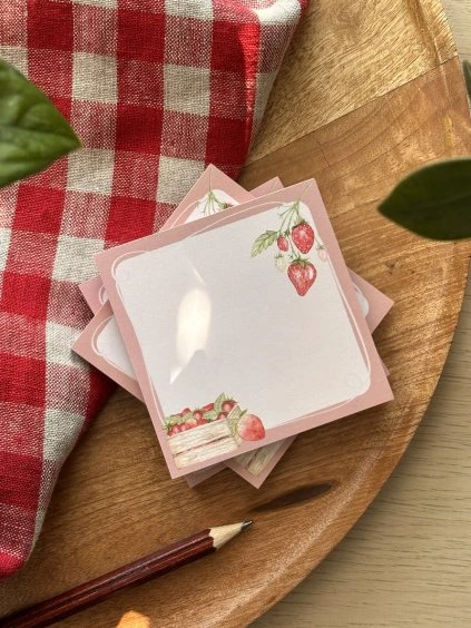 Trhací mini bloček - Jahody