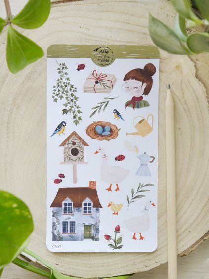 Samolepky - Jaro na vsi | premium