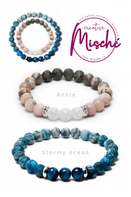 párové náramky Annie Stormy ocean