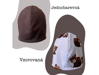 Čepice Medvídek/Hnědá