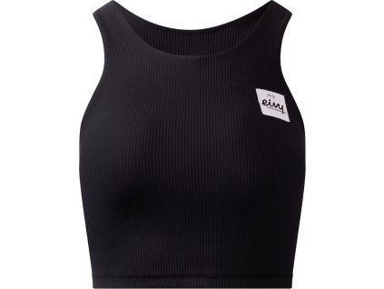 Cover Up Rib Top_Black_Front
