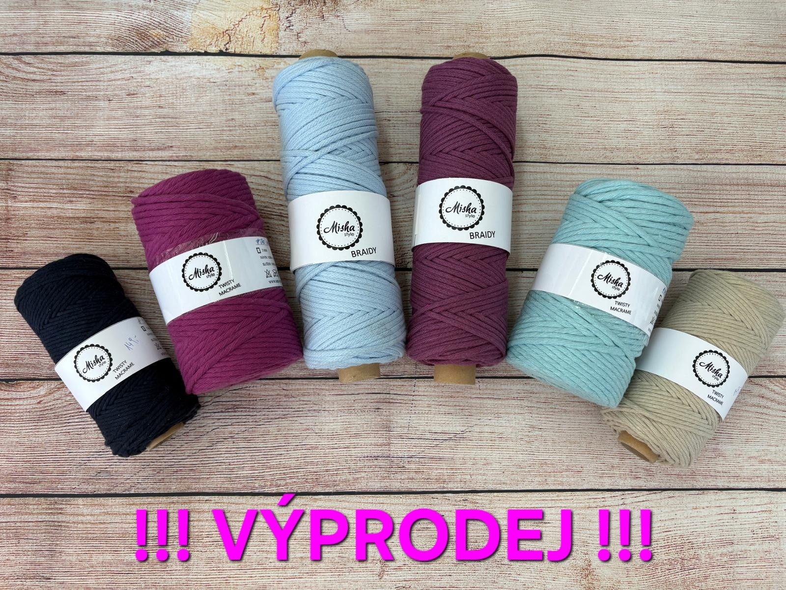 Výprodej šňůr Mishastyle