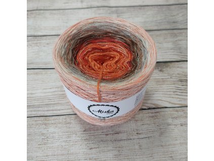 Oranžová limitka se šantungem