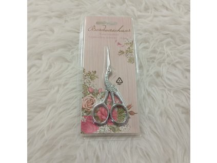 Nůžky čáp 11,5cm stříbrné