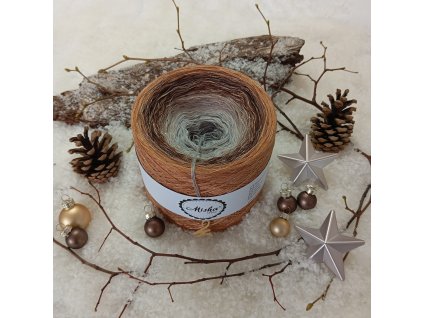 Zimní krajina (zlatý lunární lurex)