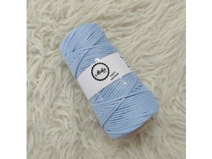 Twisty macramé 3mm 310 pastelově modrá/80m