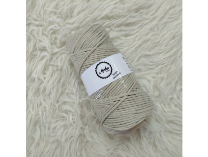 Twisty macramé 3mm 723 lněná/80m