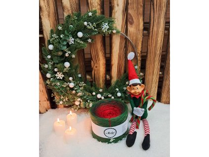 Elfí neplecha (červený lunární lurex)