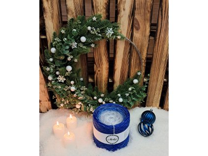 Mrazivý den (modrý lunární lurex)