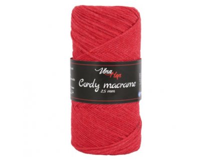 Cordy macrame 8130 červená